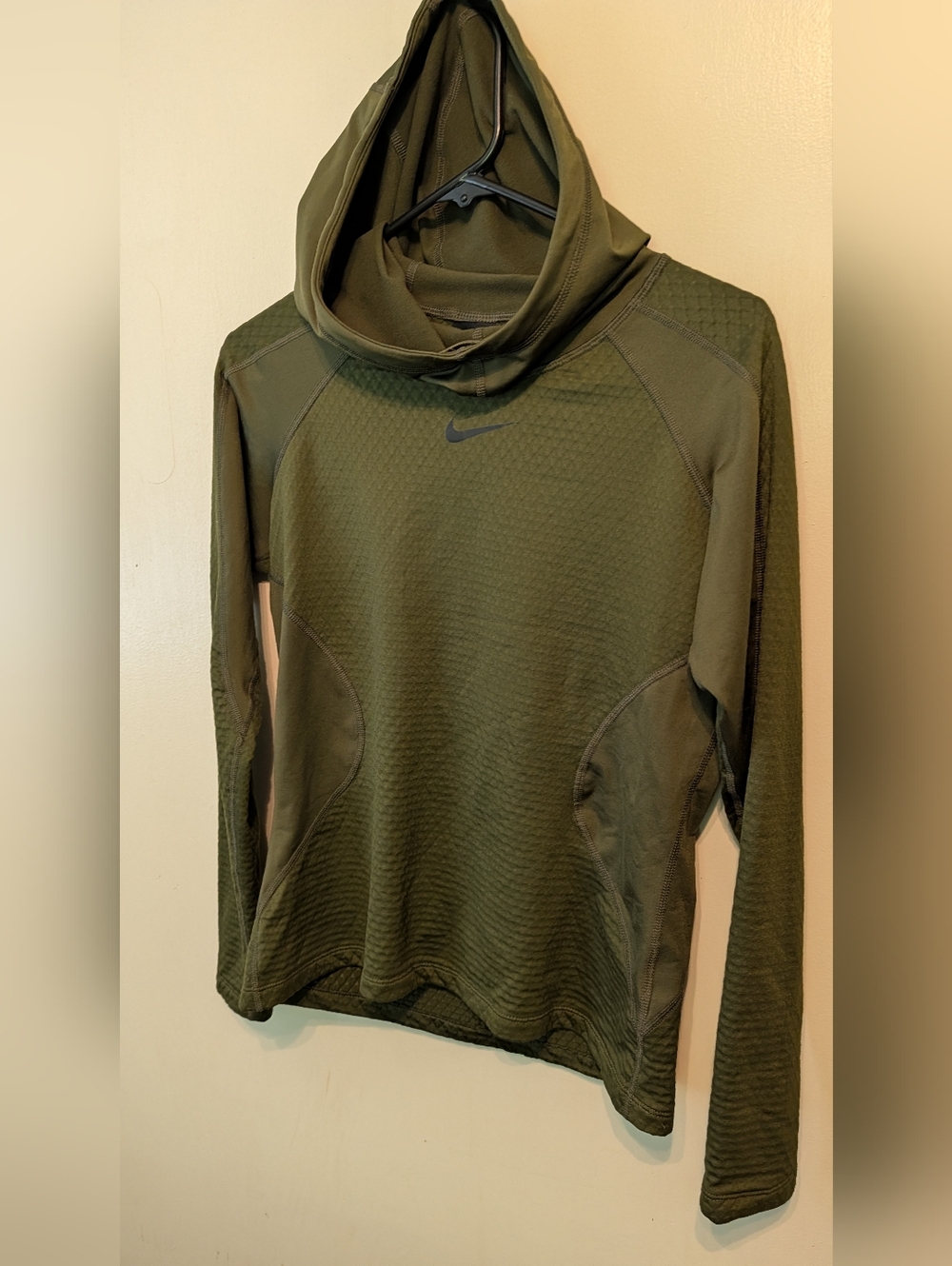 Nike Olive Green Hooded Athletic Pullover